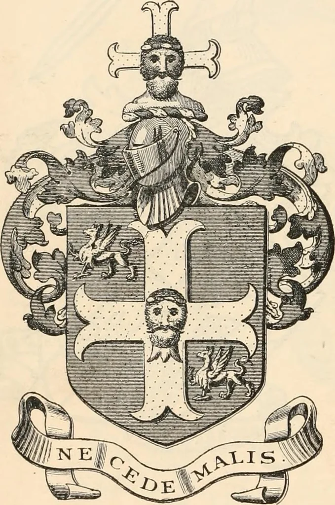An illustration from Armorial families : a directory of gentlemen of coat-armour, 1905, leaf 1091
