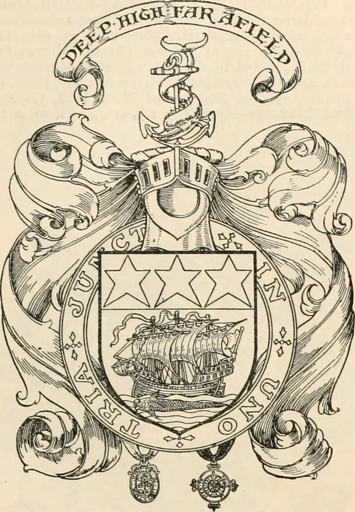 An illustration from Armorial families : a directory of gentlemen of coat-armour, 1905, leaf 1094
