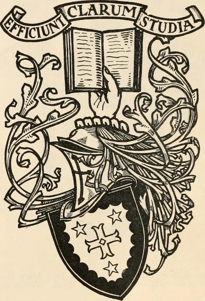 An illustration from Armorial families : a directory of gentlemen of coat-armour, 1905, leaf 1096