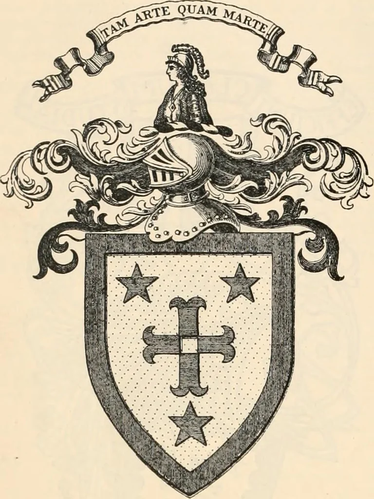 An illustration from Armorial families : a directory of gentlemen of coat-armour, 1905, leaf 1097