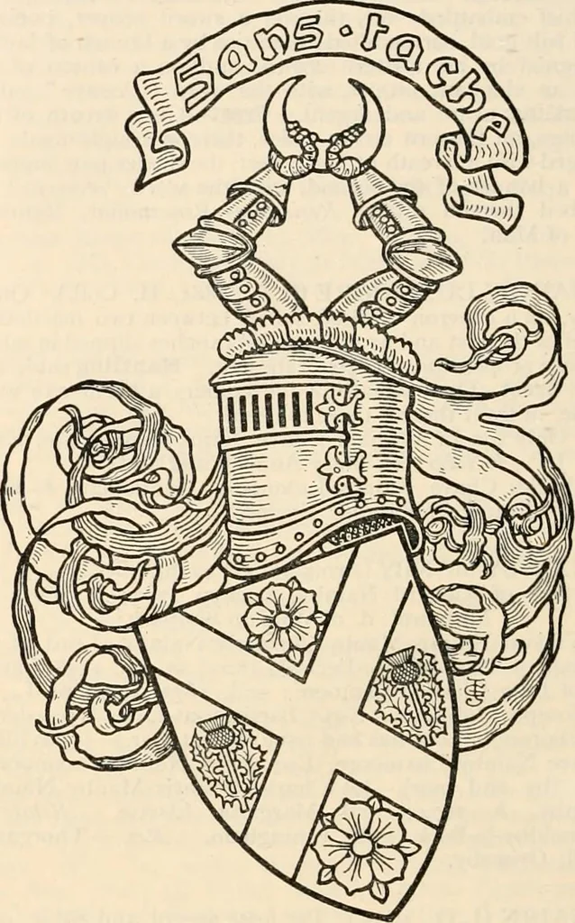 An illustration from Armorial families : a directory of gentlemen of coat-armour, 1905, leaf 1099