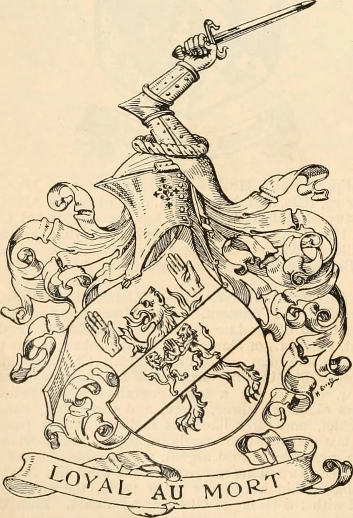 An illustration from Armorial families : a directory of gentlemen of coat-armour, 1905, leaf 1101