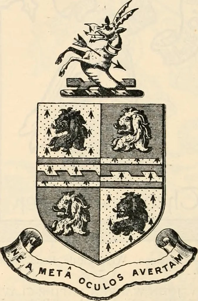 An illustration from Armorial families : a directory of gentlemen of coat-armour, 1905, leaf 1101