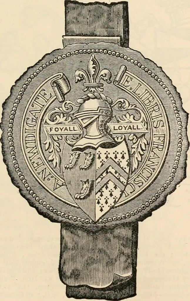 An illustration from Armorial families : a directory of gentlemen of coat-armour, 1905, leaf 1104
