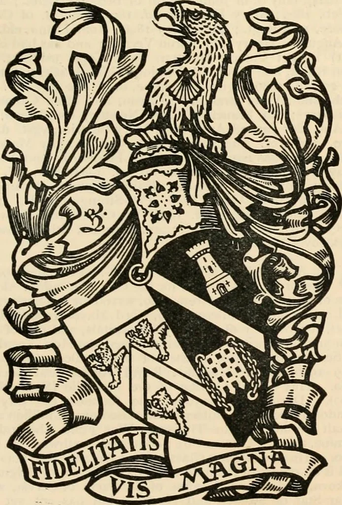 An illustration from Armorial families : a directory of gentlemen of coat-armour, 1905, leaf 1106