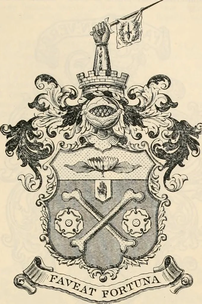 An illustration from Armorial families : a directory of gentlemen of coat-armour, 1905, leaf 1108