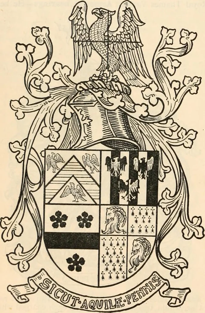 An illustration from Armorial families : a directory of gentlemen of coat-armour, 1905, leaf 1109