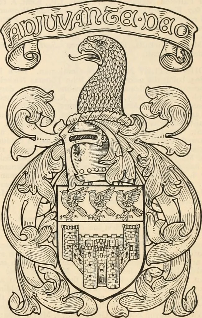 An illustration from Armorial families : a directory of gentlemen of coat-armour, 1905, leaf 1110