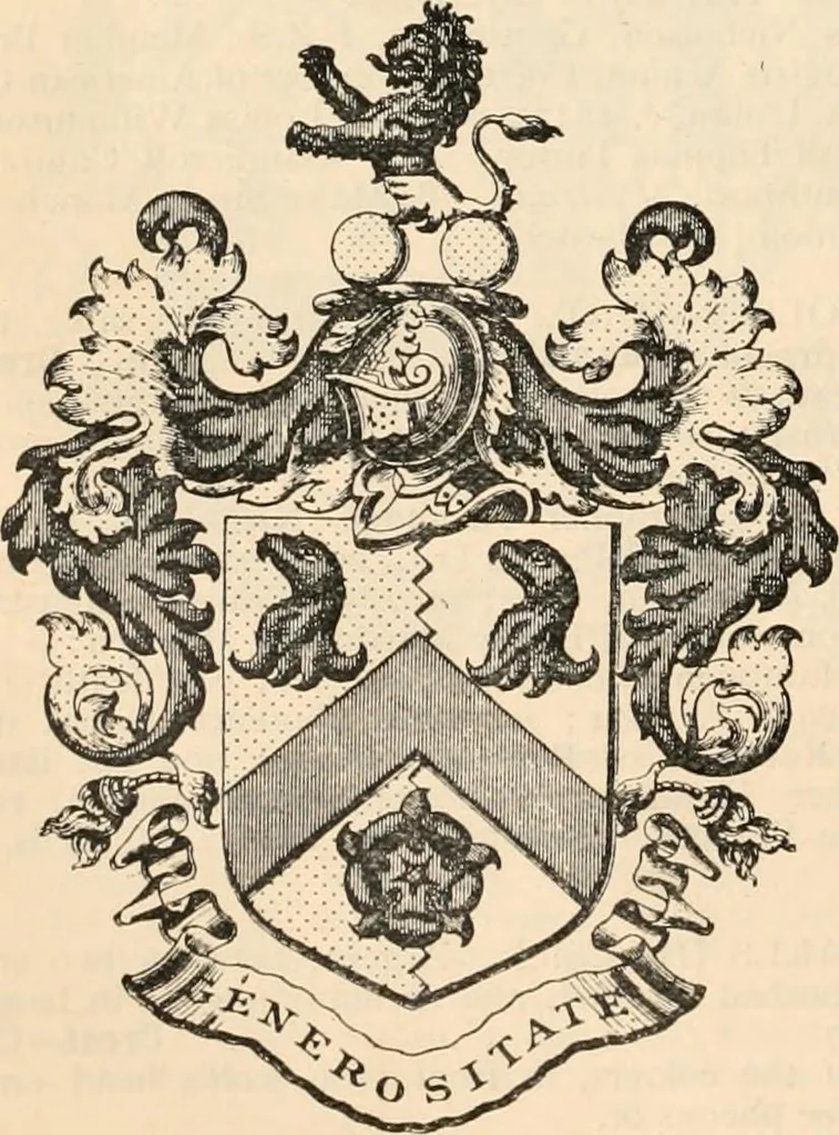 An illustration from Armorial families : a directory of gentlemen of coat-armour, 1905, leaf 1111