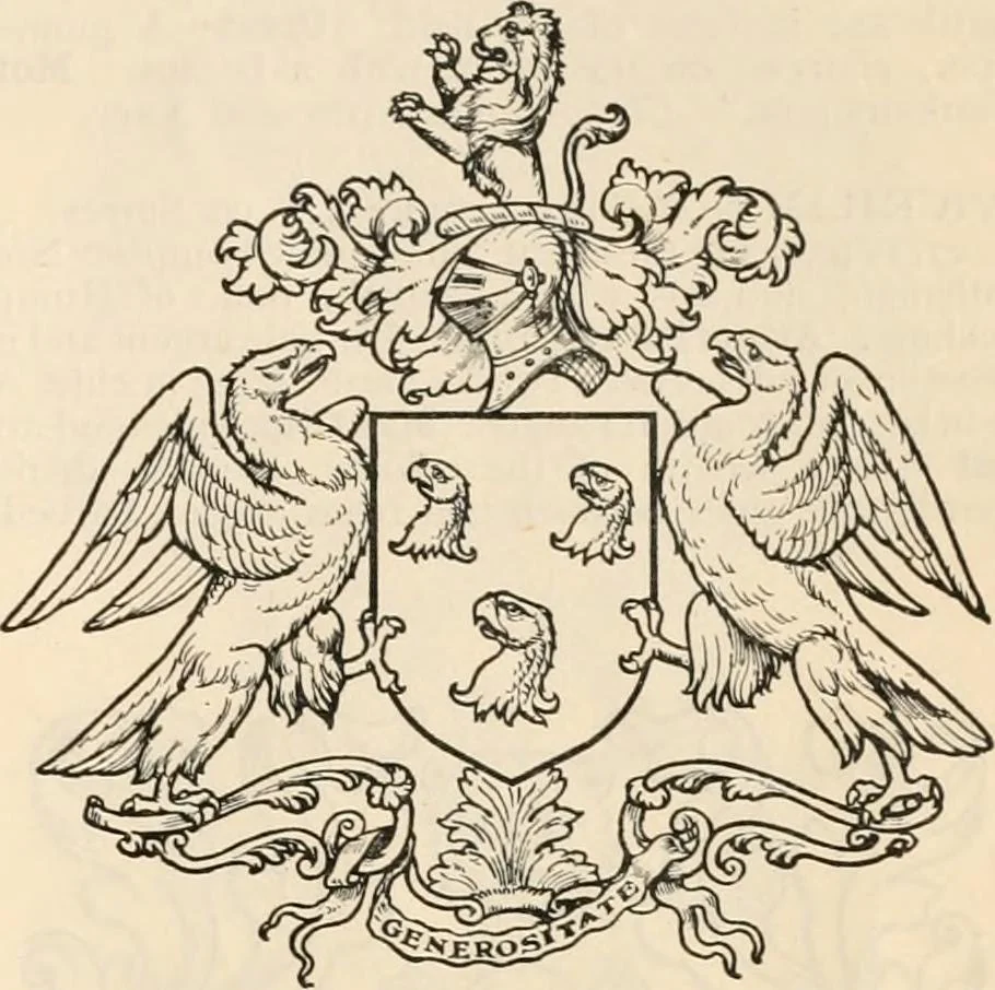 An illustration from Armorial families : a directory of gentlemen of coat-armour, 1905, leaf 1112