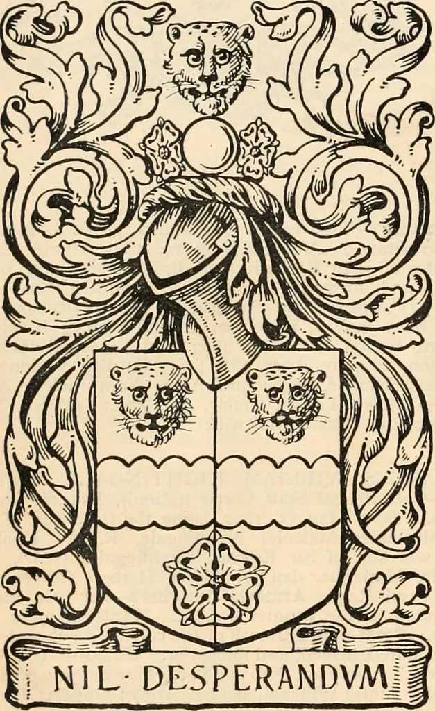 An illustration from Armorial families : a directory of gentlemen of coat-armour, 1905, leaf 1113