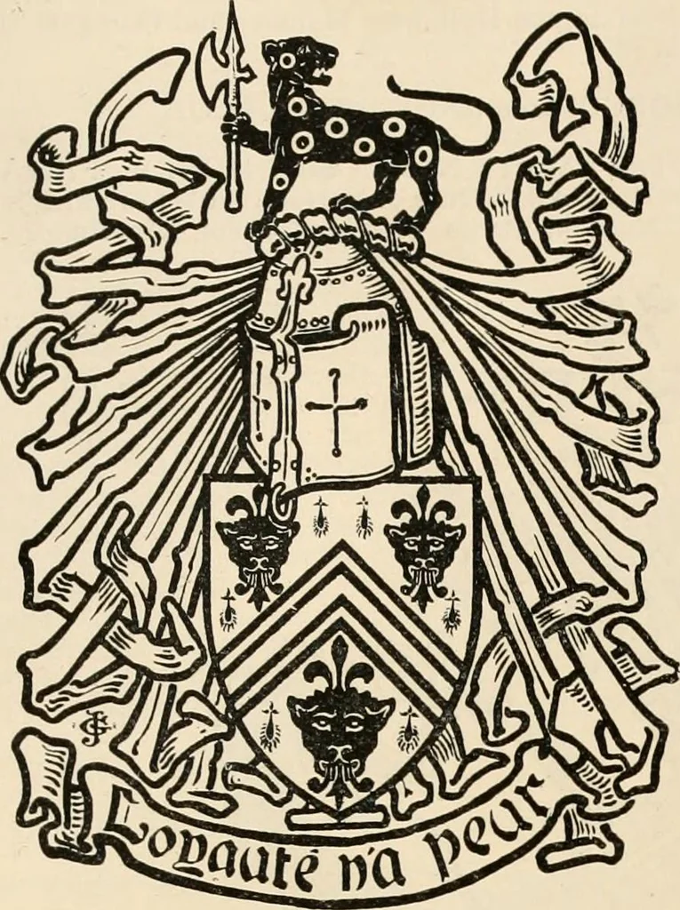 An illustration from Armorial families : a directory of gentlemen of coat-armour, 1905, leaf 1114