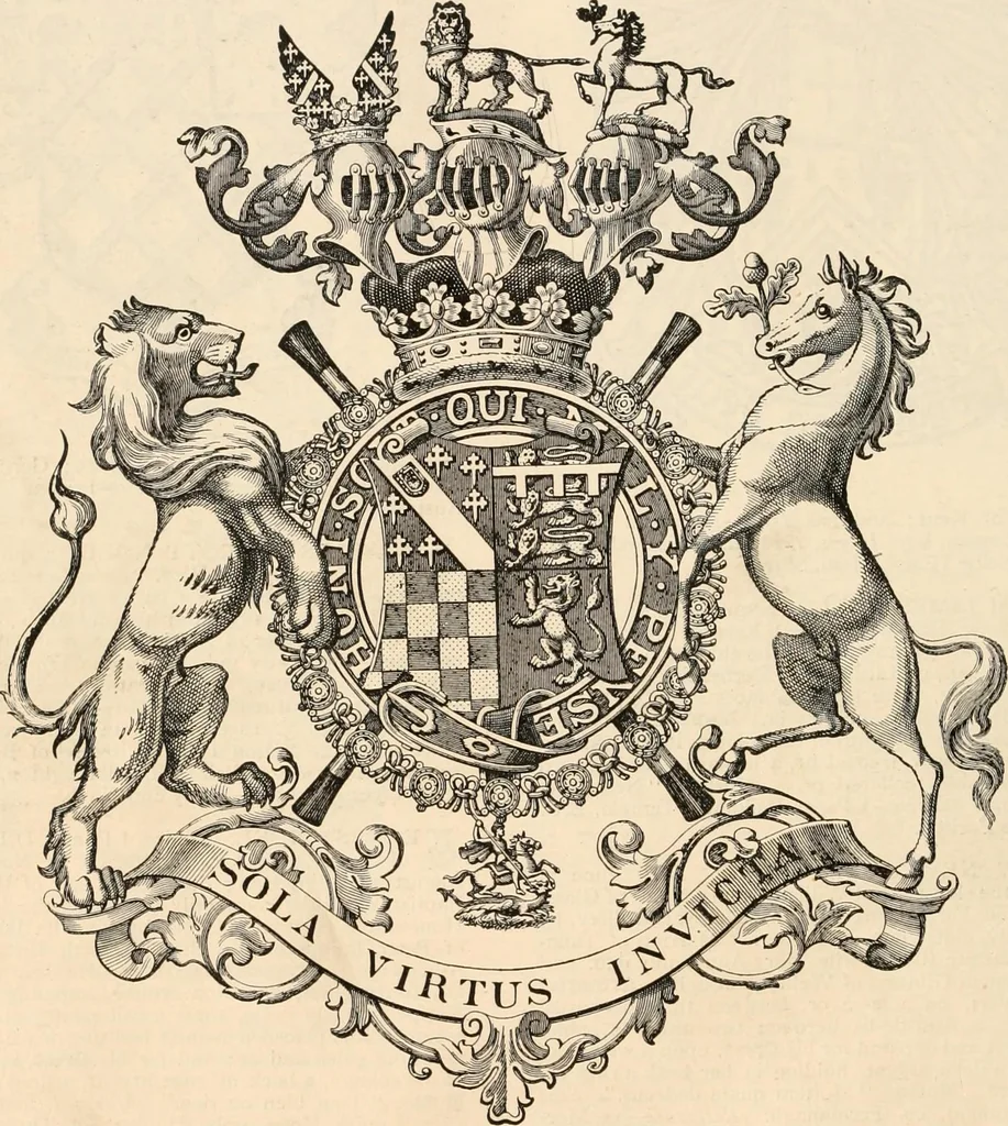 An illustration from Armorial families : a directory of gentlemen of coat-armour, 1905, leaf 1115