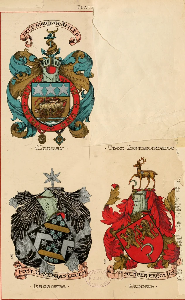 An illustration from Armorial families : a directory of gentlemen of coat-armour, 1905, leaf 1118