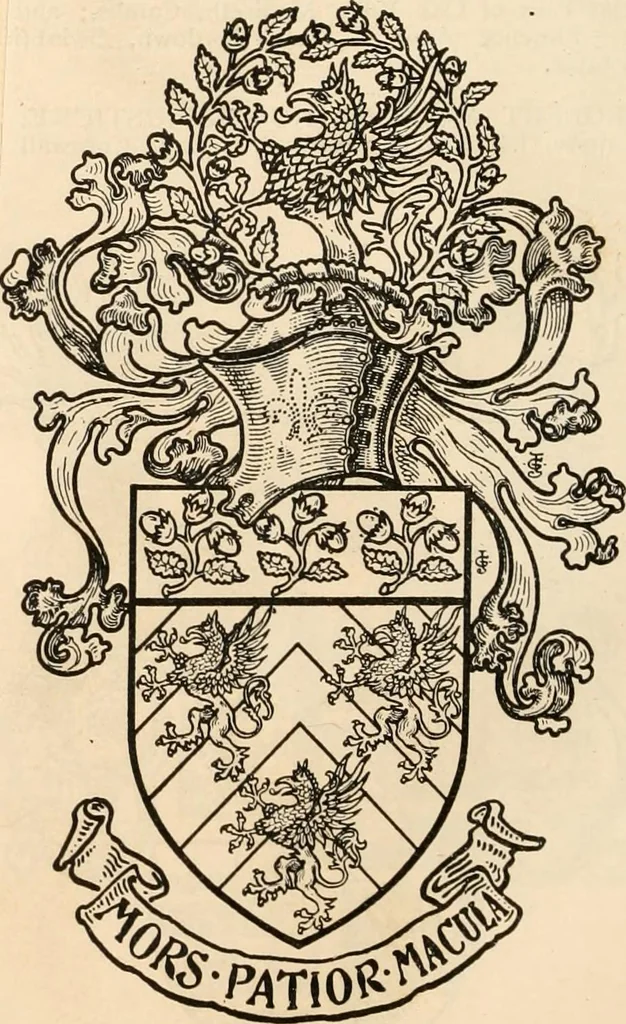 An illustration from Armorial families : a directory of gentlemen of coat-armour, 1905, leaf 1121