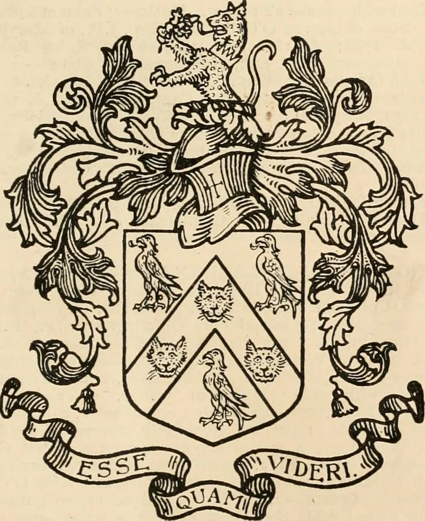 An illustration from Armorial families : a directory of gentlemen of coat-armour, 1905, leaf 1122
