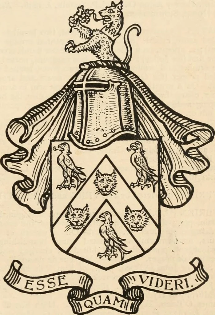An illustration from Armorial families : a directory of gentlemen of coat-armour, 1905, leaf 1122