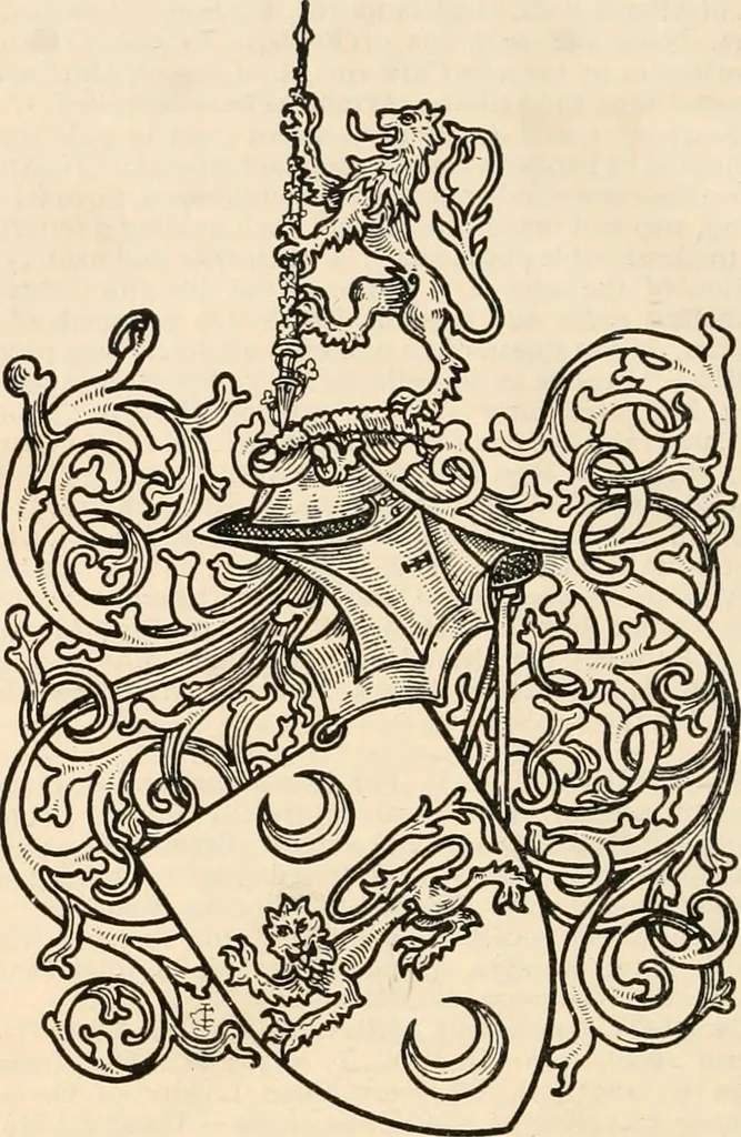 An illustration from Armorial families : a directory of gentlemen of coat-armour, 1905, leaf 1125