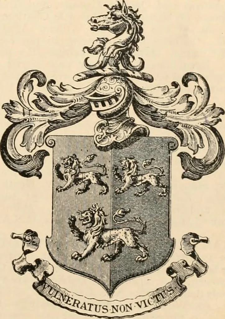 An illustration from Armorial families : a directory of gentlemen of coat-armour, 1905, leaf 1126