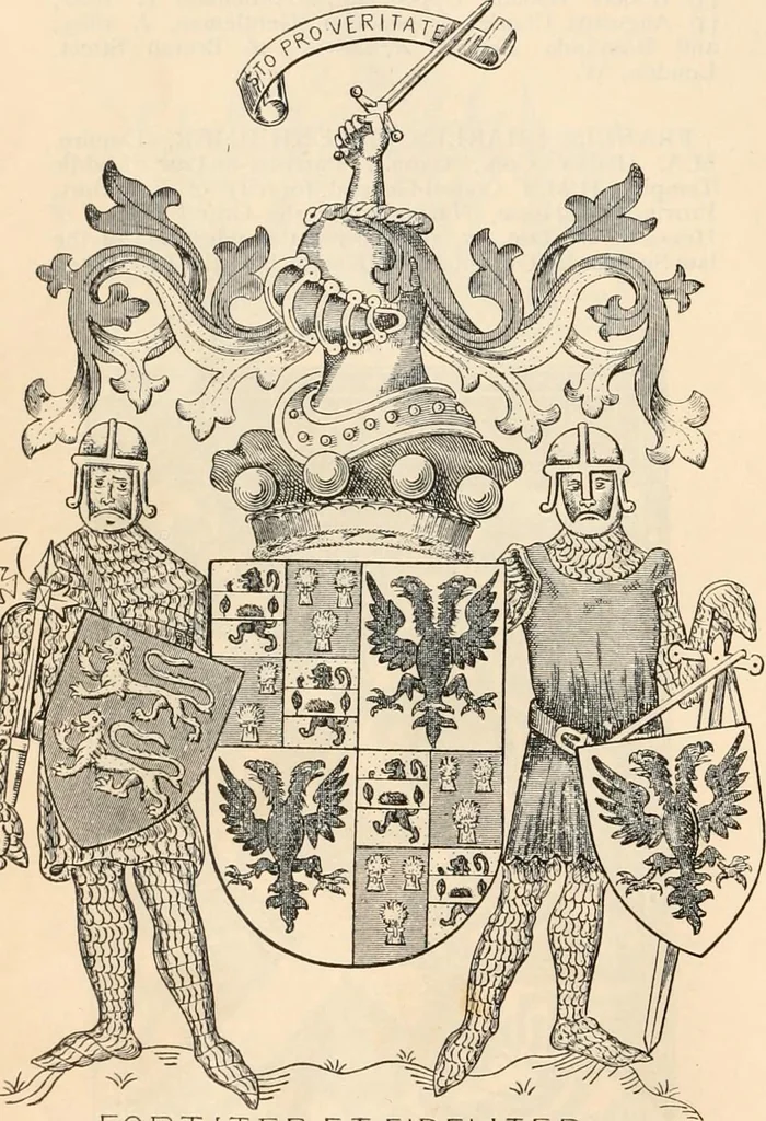 An illustration from Armorial families : a directory of gentlemen of coat-armour, 1905, leaf 1133