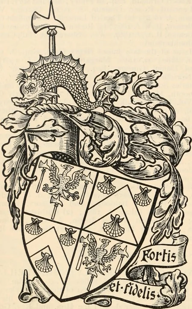 An illustration from Armorial families : a directory of gentlemen of coat-armour, 1905, leaf 1135