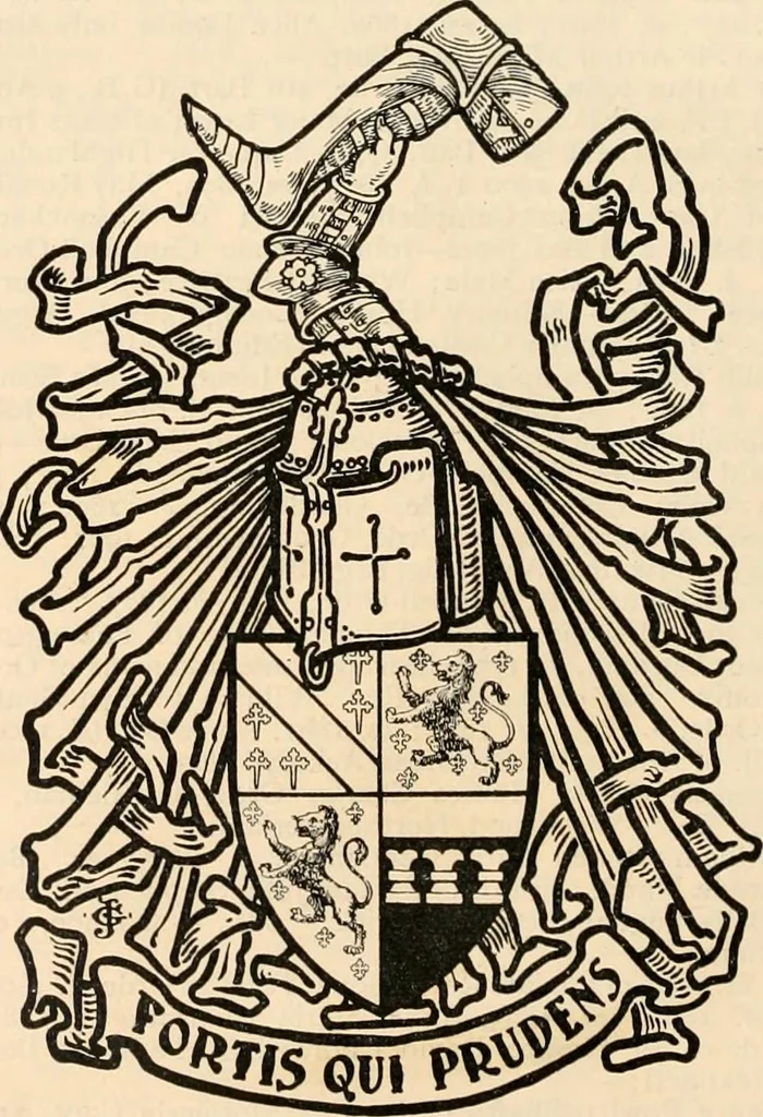 An illustration from Armorial families : a directory of gentlemen of coat-armour, 1905, leaf 1135