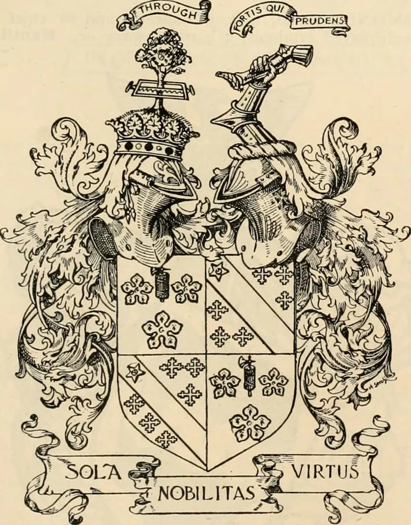 An illustration from Armorial families : a directory of gentlemen of coat-armour, 1905, leaf 1136