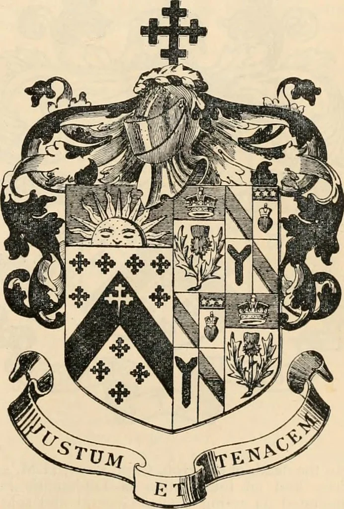 An illustration from Armorial families : a directory of gentlemen of coat-armour, 1905, leaf 1146
