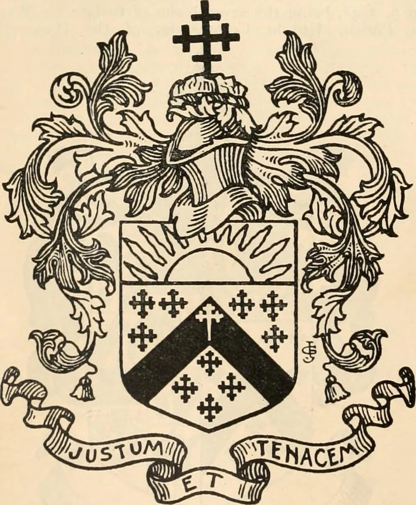 An illustration from Armorial families : a directory of gentlemen of coat-armour, 1905, leaf 1147