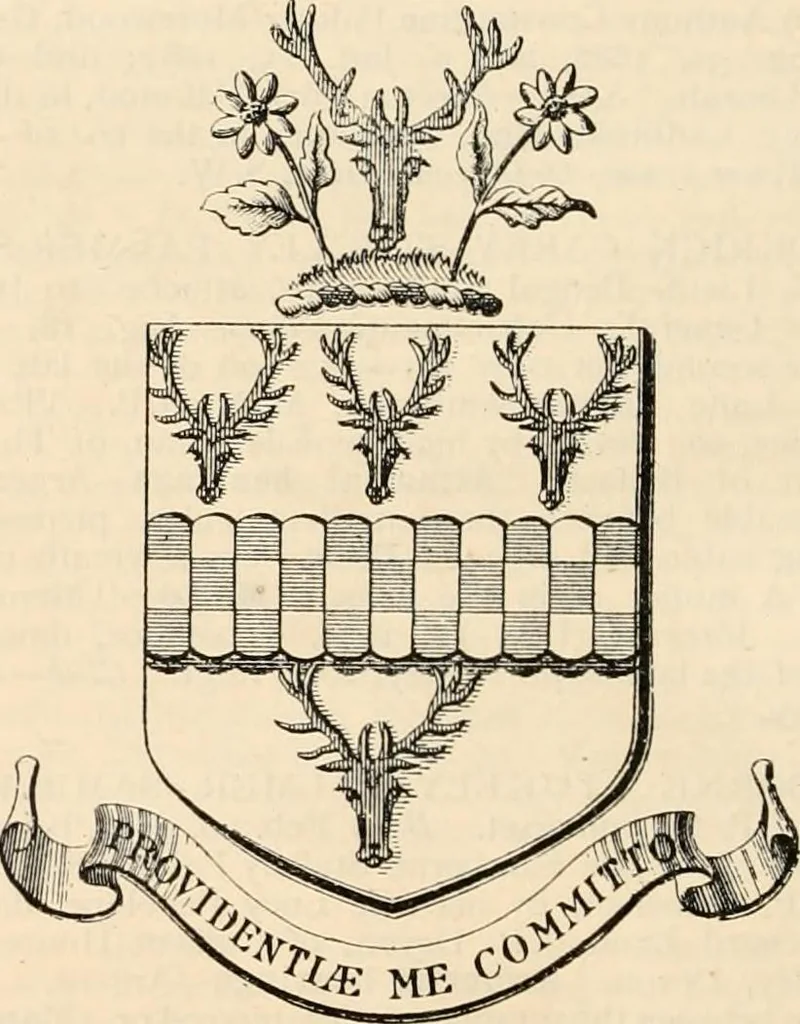 An illustration from Armorial families : a directory of gentlemen of coat-armour, 1905, leaf 1147