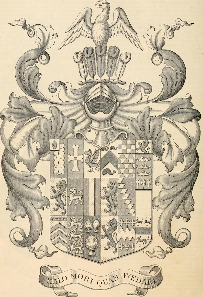 An illustration from Armorial families : a directory of gentlemen of coat-armour, 1905, leaf 115