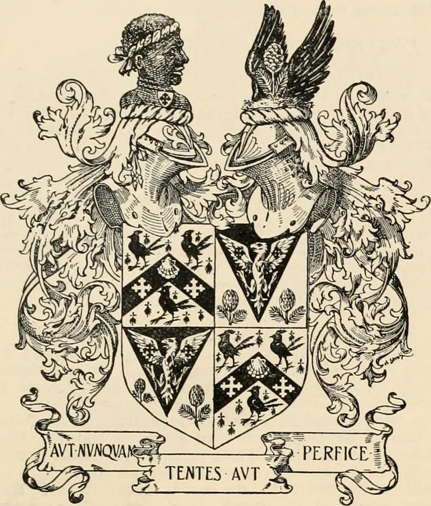 An illustration from Armorial families : a directory of gentlemen of coat-armour, 1905, leaf 1150