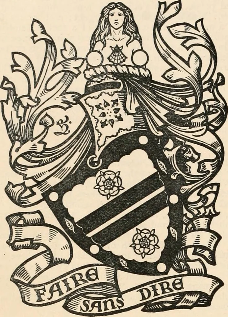 An illustration from Armorial families : a directory of gentlemen of coat-armour, 1905, leaf 1151