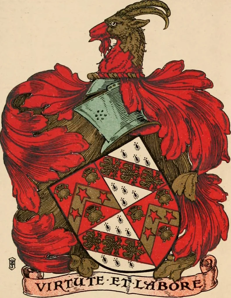 An illustration from Armorial families : a directory of gentlemen of coat-armour, 1905, leaf 1152