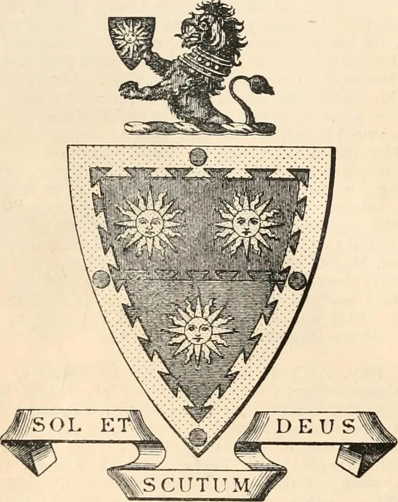 An illustration from Armorial families : a directory of gentlemen of coat-armour, 1905, leaf 1161