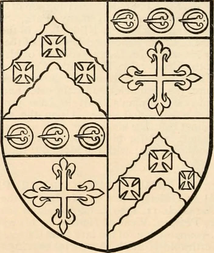 An illustration from Armorial families : a directory of gentlemen of coat-armour, 1905, leaf 1163