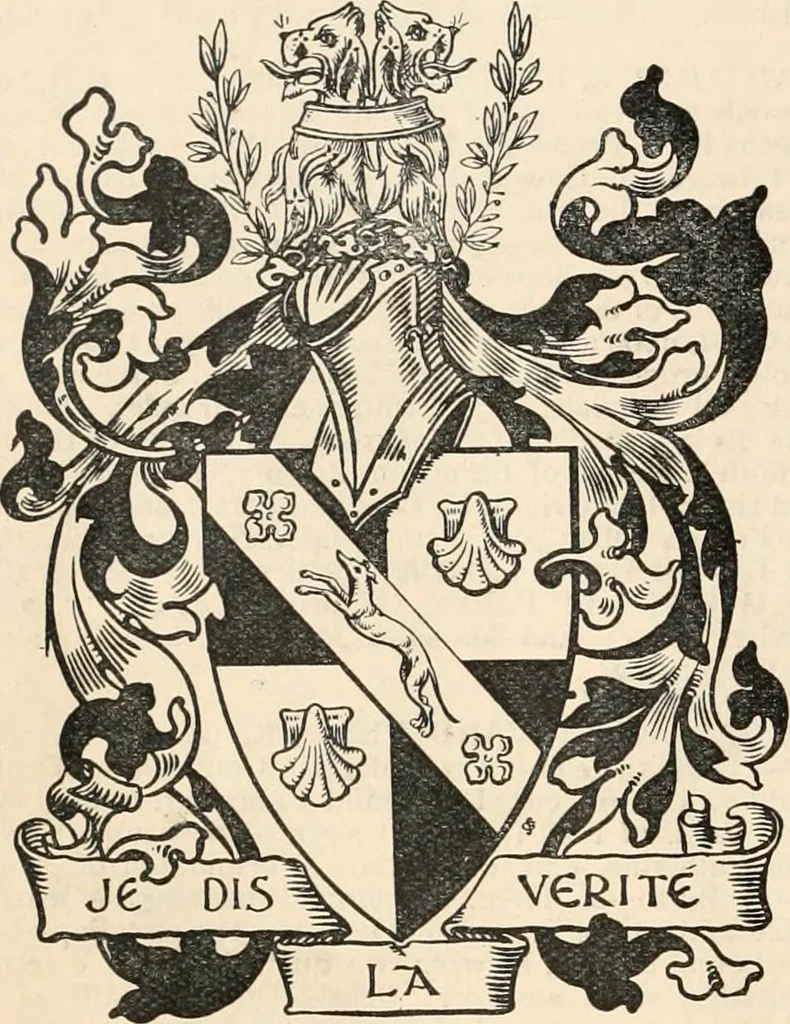 An illustration from Armorial families : a directory of gentlemen of coat-armour, 1905, leaf 1165