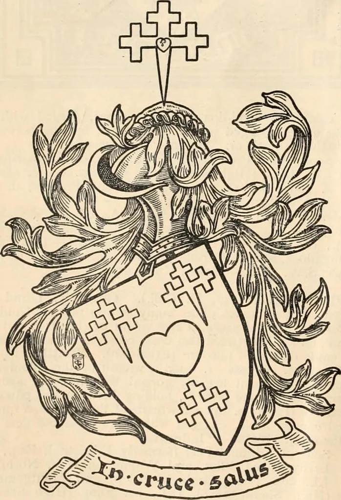 An illustration from Armorial families : a directory of gentlemen of coat-armour, 1905, leaf 1167