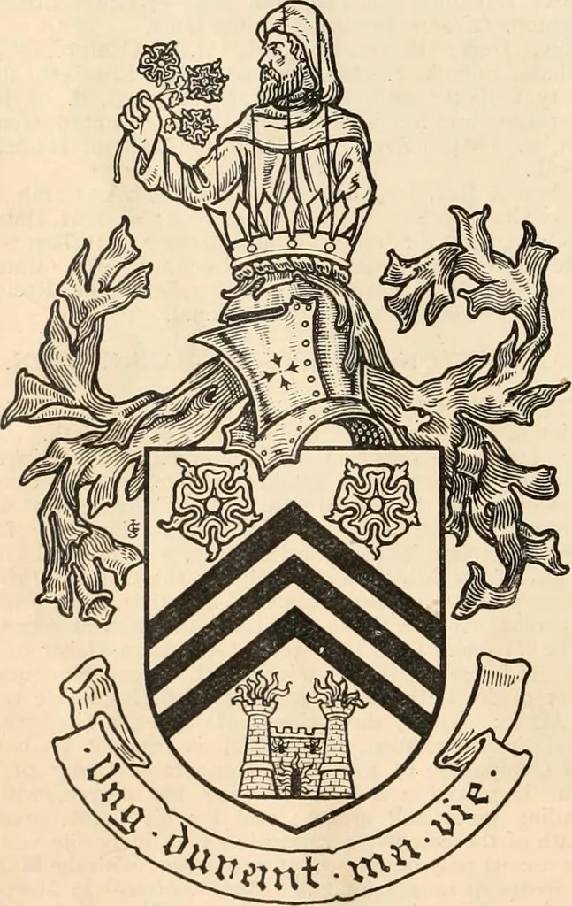 An illustration from Armorial families : a directory of gentlemen of coat-armour, 1905, leaf 117