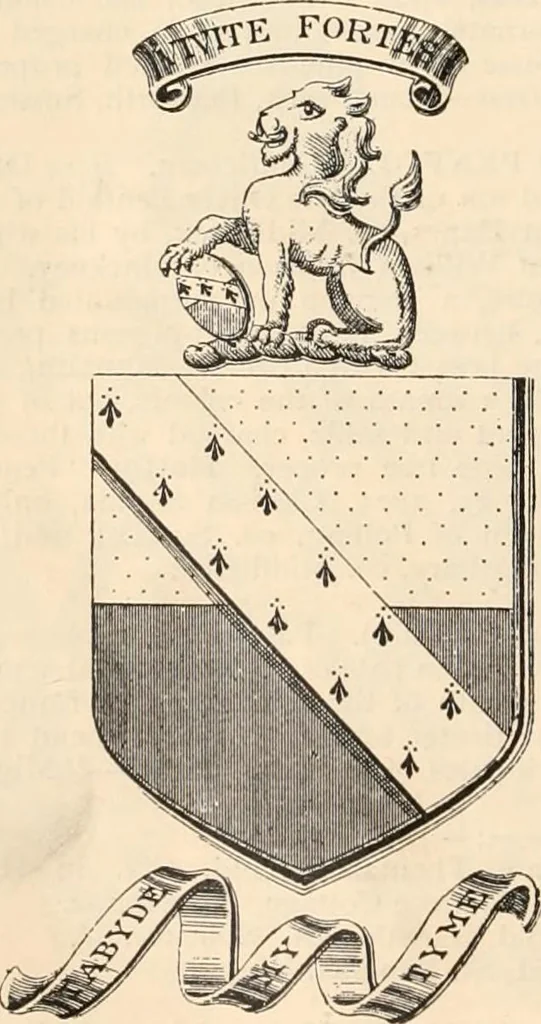 An illustration from Armorial families : a directory of gentlemen of coat-armour, 1905, leaf 1171