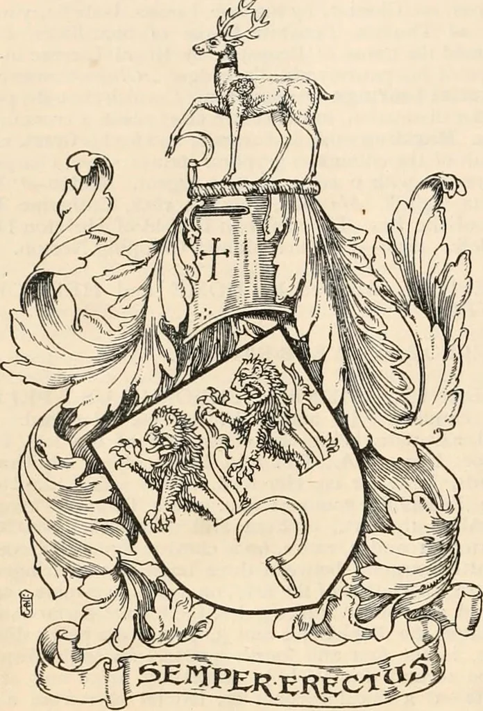 An illustration from Armorial families : a directory of gentlemen of coat-armour, 1905, leaf 1173