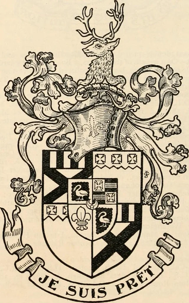 An illustration from Armorial families : a directory of gentlemen of coat-armour, 1905, leaf 1173