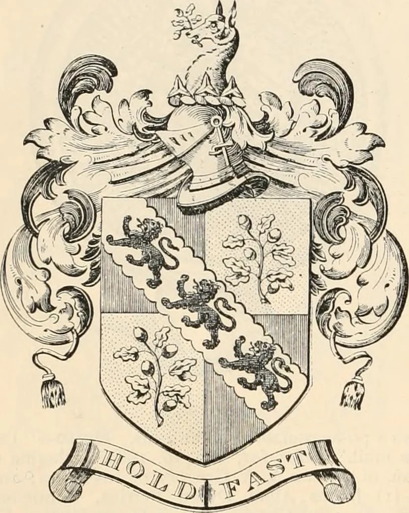 An illustration from Armorial families : a directory of gentlemen of coat-armour, 1905, leaf 1175