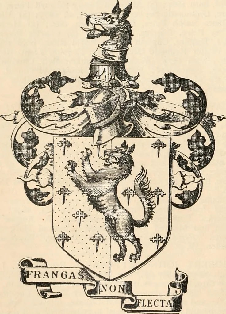 An illustration from Armorial families : a directory of gentlemen of coat-armour, 1905, leaf 1177
