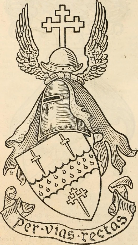 An illustration from Armorial families : a directory of gentlemen of coat-armour, 1905, leaf 1185