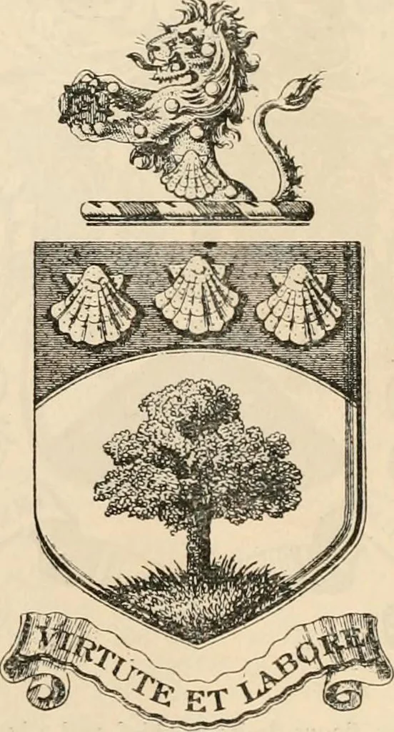 An illustration from Armorial families : a directory of gentlemen of coat-armour, 1905, leaf 1186