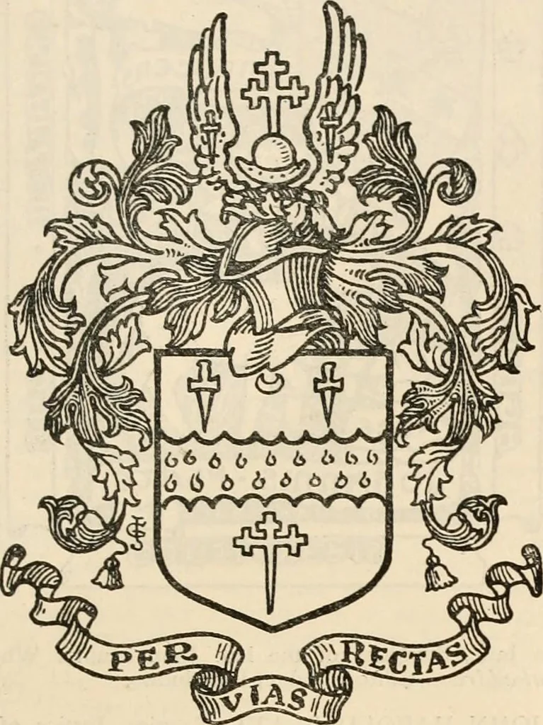 An illustration from Armorial families : a directory of gentlemen of coat-armour, 1905, leaf 1188