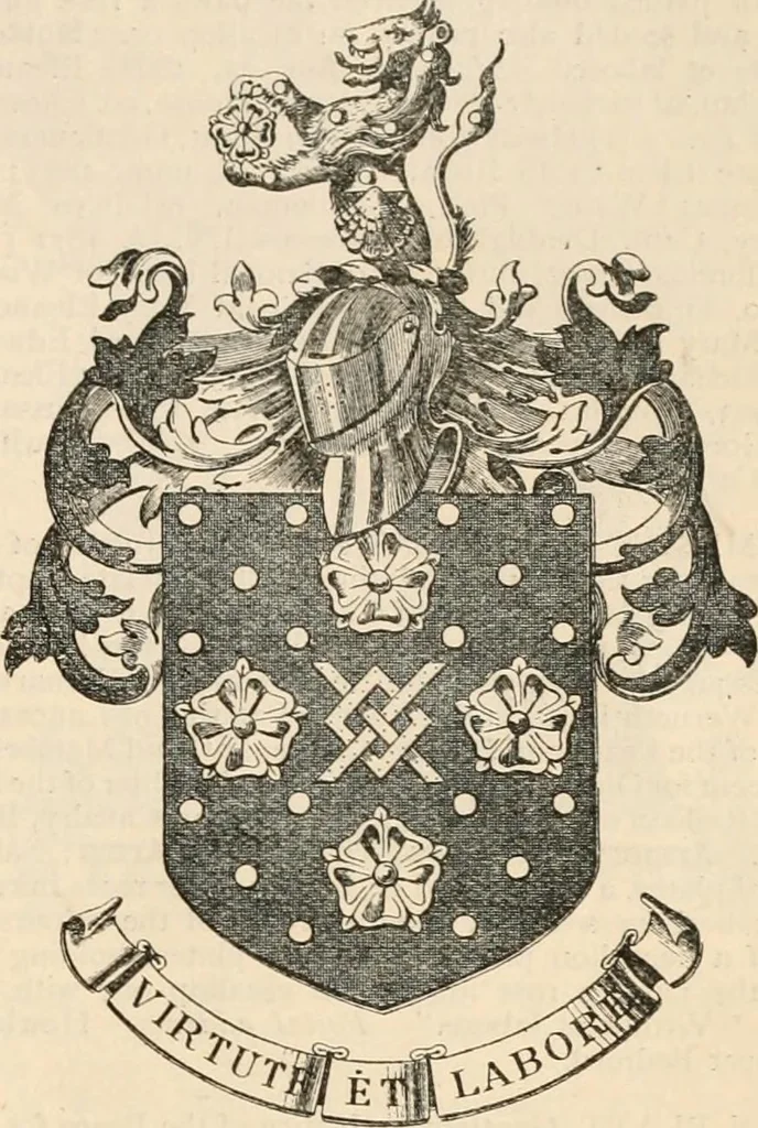 An illustration from Armorial families : a directory of gentlemen of coat-armour, 1905, leaf 1188