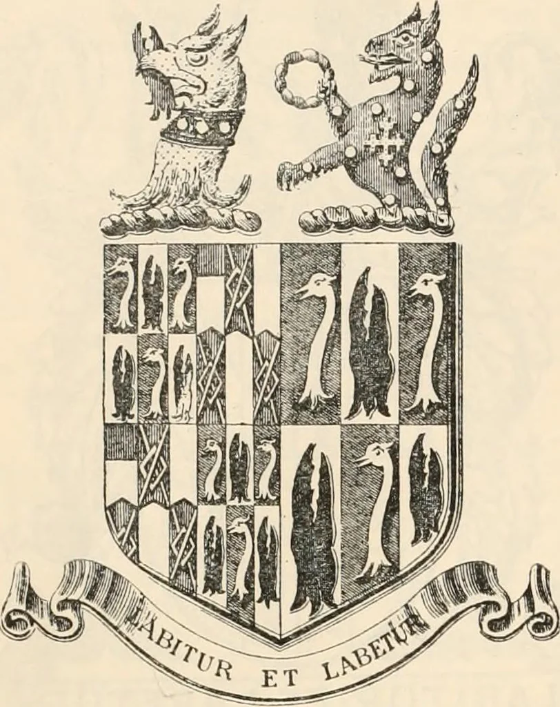 An illustration from Armorial families : a directory of gentlemen of coat-armour, 1905, leaf 1191