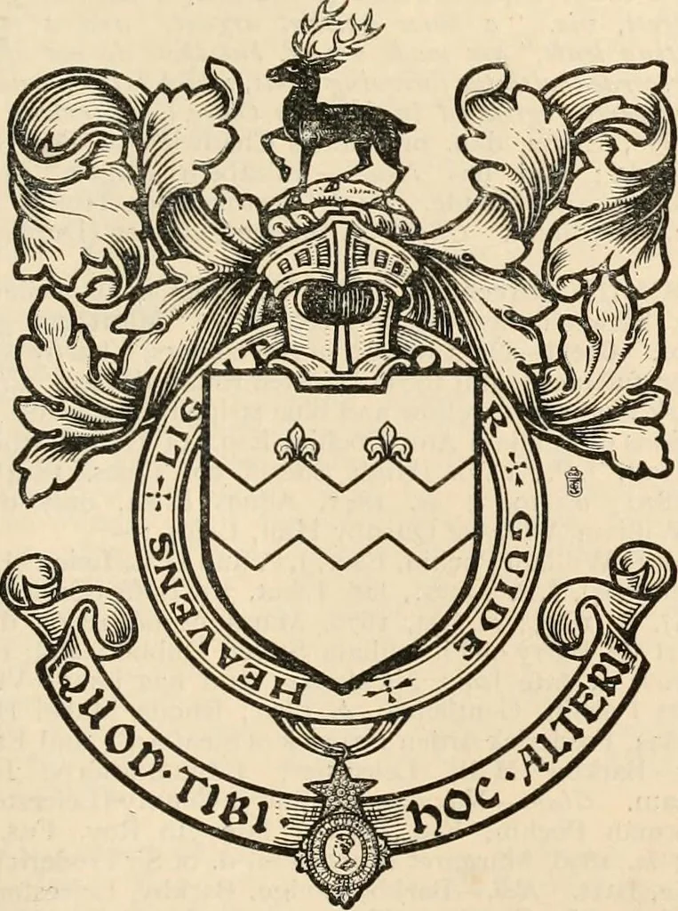 An illustration from Armorial families : a directory of gentlemen of coat-armour, 1905, leaf 1192